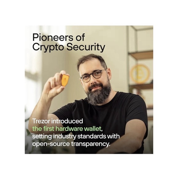 TREZOR SAFE 3 Passphrase & Secure Element Crypto Hardware Wallet Solar Gold - Picture 6 of 9